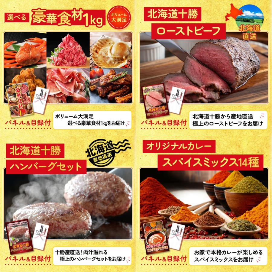 景品 目録 セット パネル 結婚式 二次会 5点セット 肉 選べる 神戸牛 選べる グルメ 1kg ローストビーフ ビンゴ大会 抽選会 ゴルフコンペ 披露宴 販促品_3