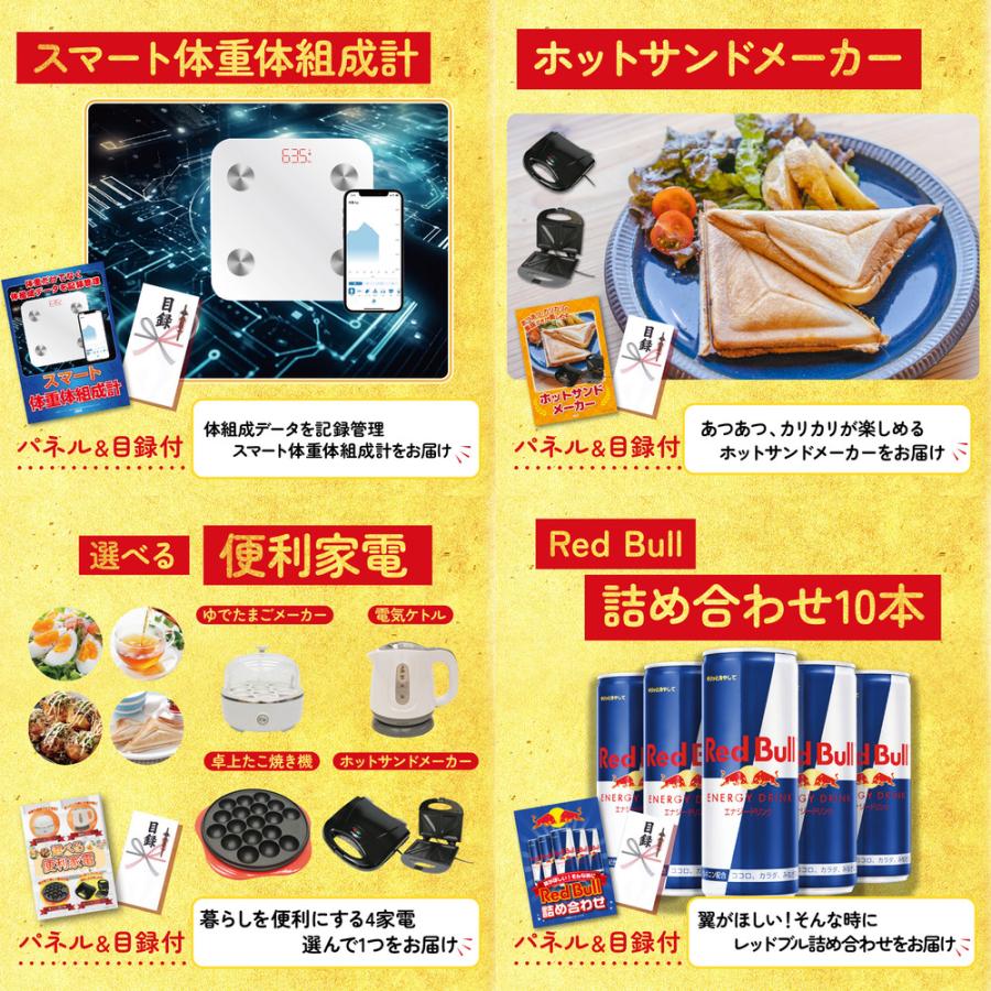 景品 セット 目録 パネル 結婚式 二次会 ゴルフコンペ 5点セット 肉 選べる 神戸牛 体組成計 ホットサンドメーカー 披露宴 ビンゴ 抽選会 社内イベント  販促品_3