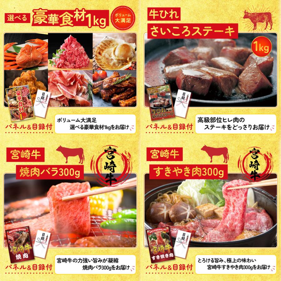 景品 目録 セット パネル 結婚式 二次会 8点セット 肉 山形牛 1kg 選べる グルメ 1kg 牛ヒレ ビンゴ大会 抽選会 ゴルフコンペ 披露宴 バスツアー 販促品_3