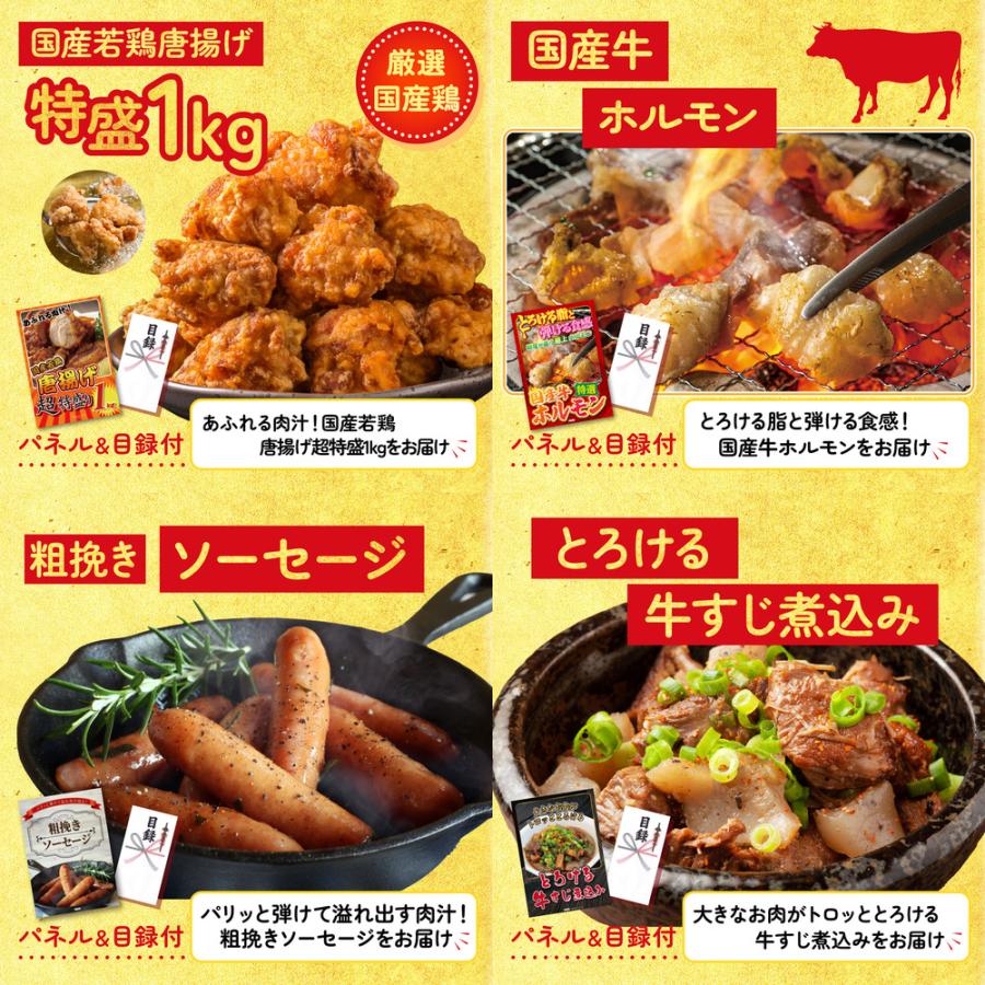 景品 目録 セット パネル 結婚式 二次会 5点セット 豚 1kg 唐揚げ 1kg ホルモン ビンゴ大会 抽選会 ゴルフコンペ 披露宴 バスツアー 販促品_3