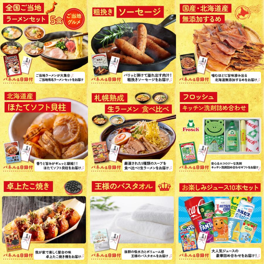 景品 目録 セット パネル 結婚式 二次会 12点セット 北海道 ハンバーグ ホルモン ホルモン ビンゴ大会 抽選会 ゴルフコンペ 披露宴 バスツアー 販促品_5