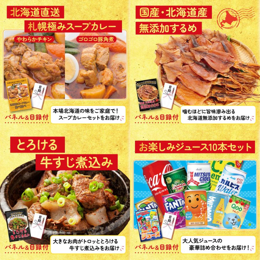 ゴルフコンペ 景品 セット 目録 パネル 6点セット ローストビーフ ウィンナー 北海道 カレー ビンゴ大会 抽選会 結婚式 二次会 披露宴 バスツアー 販促品_4