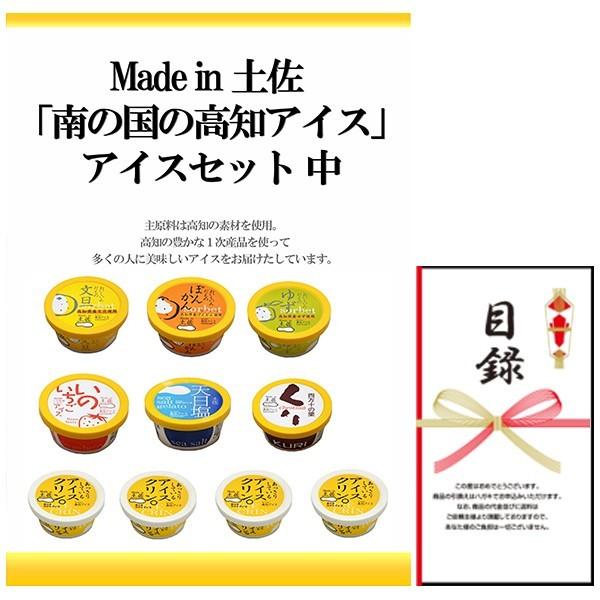 忘年会 新年会 結婚式の二次会の景品にも Made In 土佐 南の国の高知アイス アイスセット 中 景品パネル 引換券入り目録