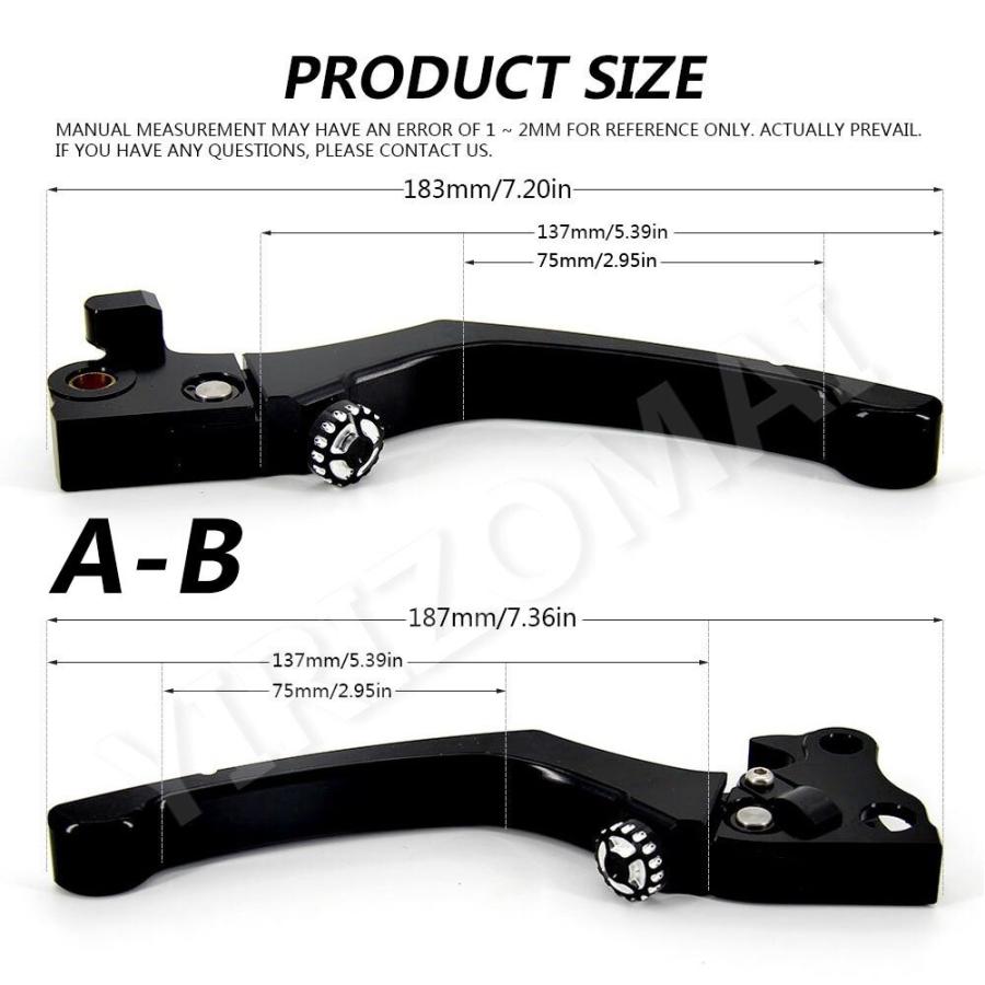 スポーツスター 調整式 アジャスタブル クラッチ ブレーキ レバー