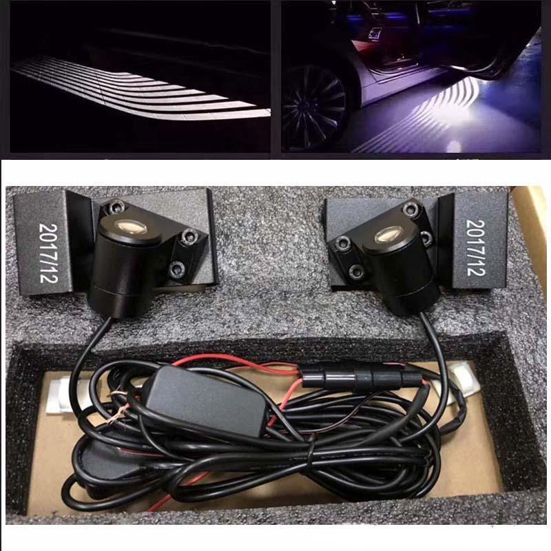 LED車の天使の翼ライトドアライトオートバイライトSUV 12V 24Vホワイト