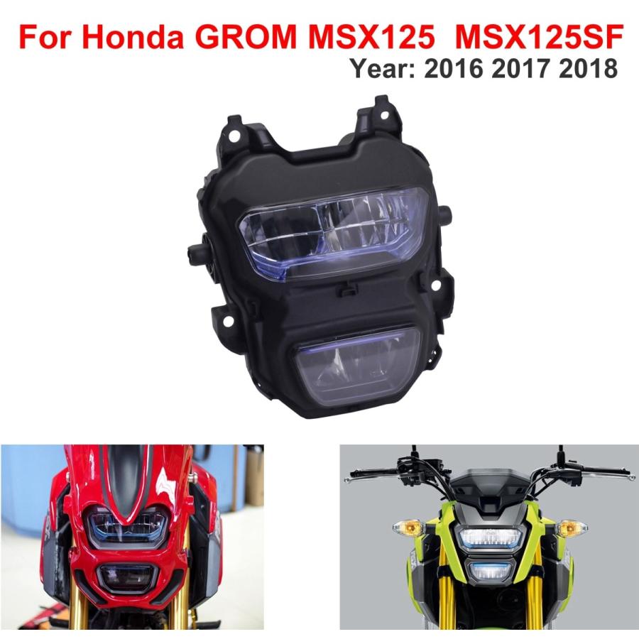 バイク ヘッドライト LED フロント 新品 ホンダ グロム MSX125 バイク ヘッドライト LED フロント 新品 ホンダ グロム MSX125