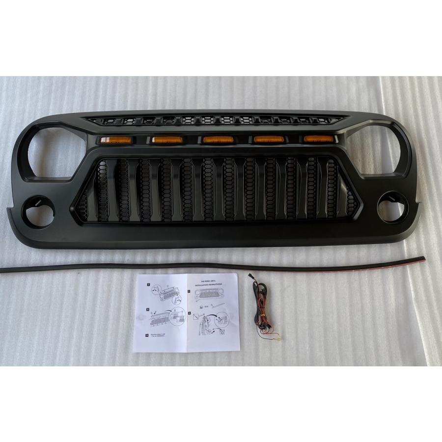 ジープ ラングラー JK 2006-2017 4x4 フロント グリル ライト カバー