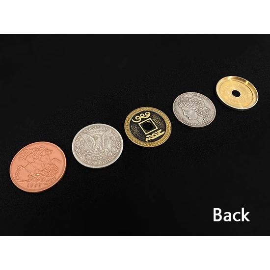 手品】シルバー＆カッパー（ジョンソン）説明書あり_コインマジック