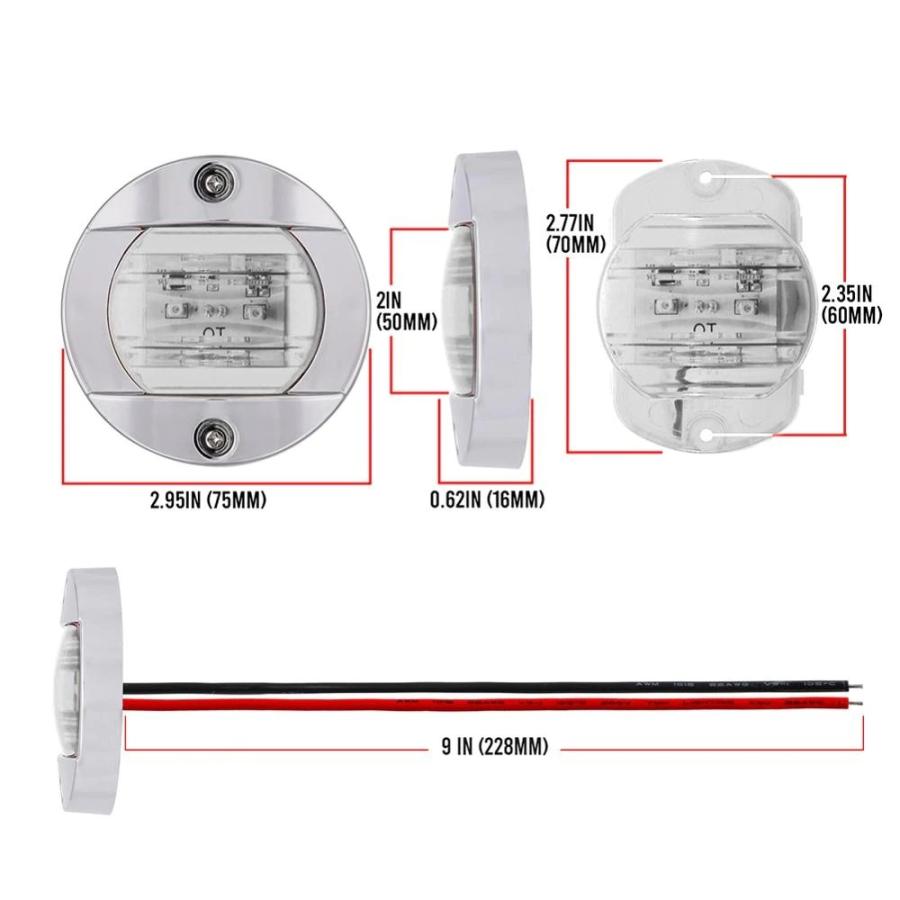 マリン ボート用品 ライト デッキライト 4個 12V 新品 おすすめ LED