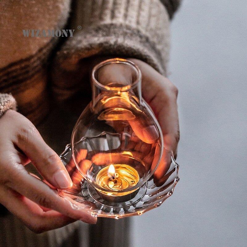 キャンドルライトに癒されて☆キャンドルホルダー アロマキャンドル