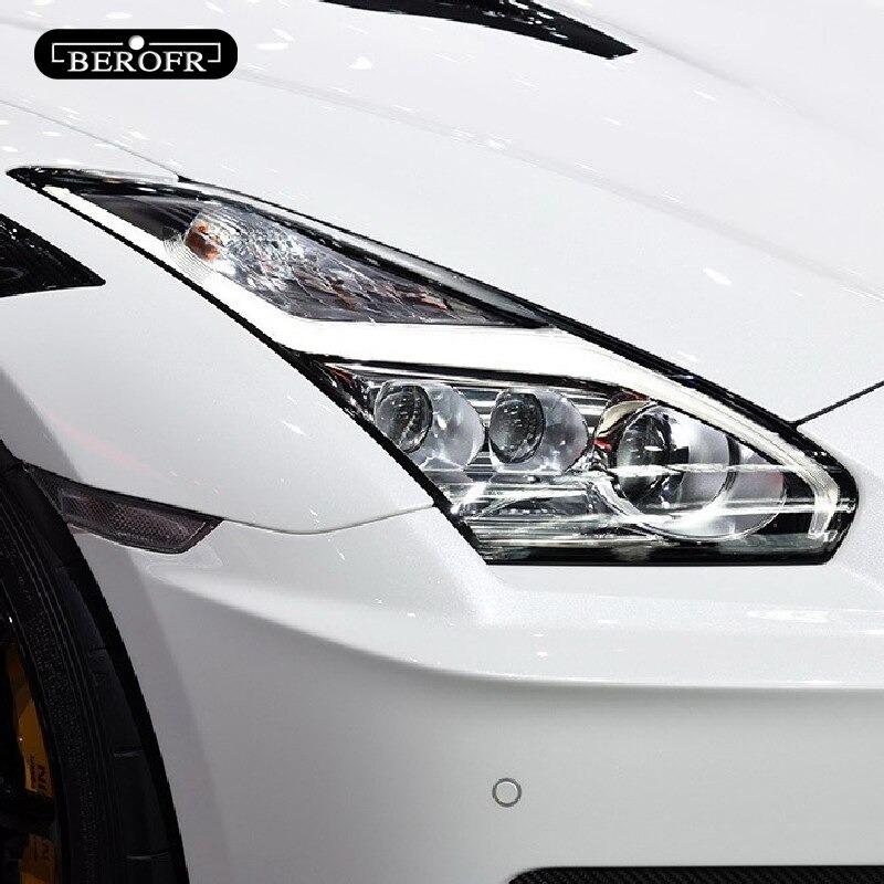 日産GTR ヘッドライト 保護フィルム ステッカー R35 Nismo 2009 - 2020 アクセサリー 2個 カラー選択｜keiichistore｜06