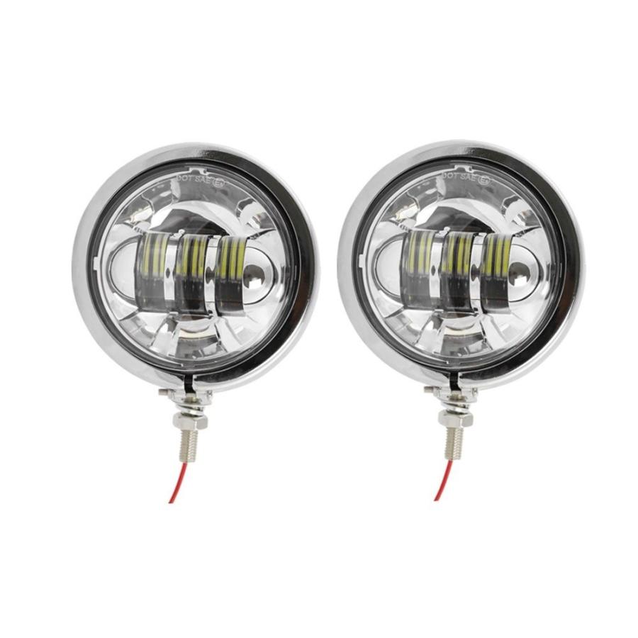 LEDー フォグランプ 補助灯 4.5インチ ステー ハウジング セット