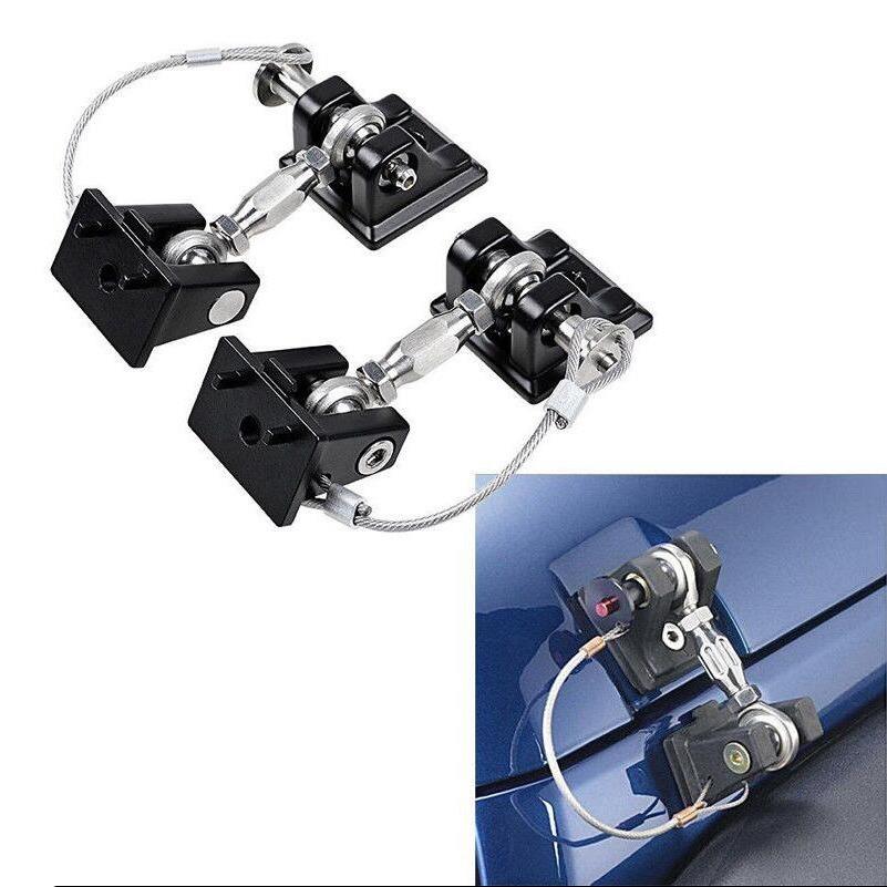 ジープ ラングラー JK JL アンリミテッド ブラック フードラッチ ロッキングキャッチ バックルキット カー用品 カスタムパーツ