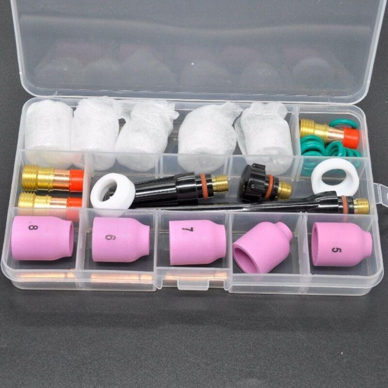 31個セット TIG溶接トーチ ガスレンズ #12熱カップ WP-17/18/26部品