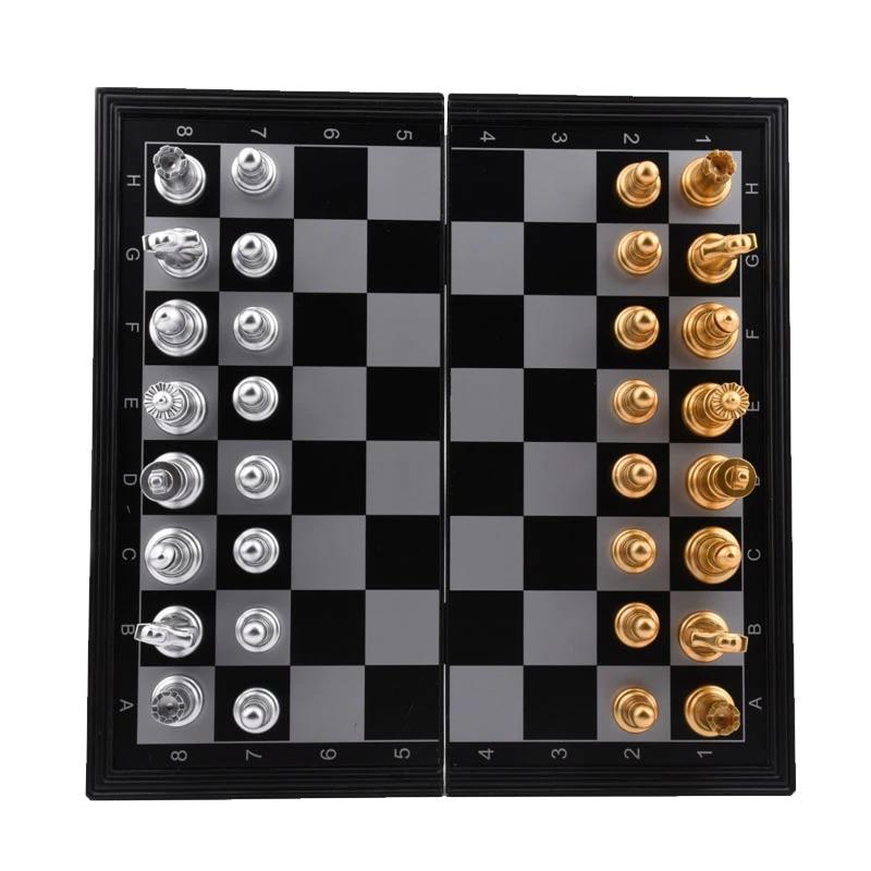 BIG チェス木製木製チェッカーボード木製個折りたたみチェスボード