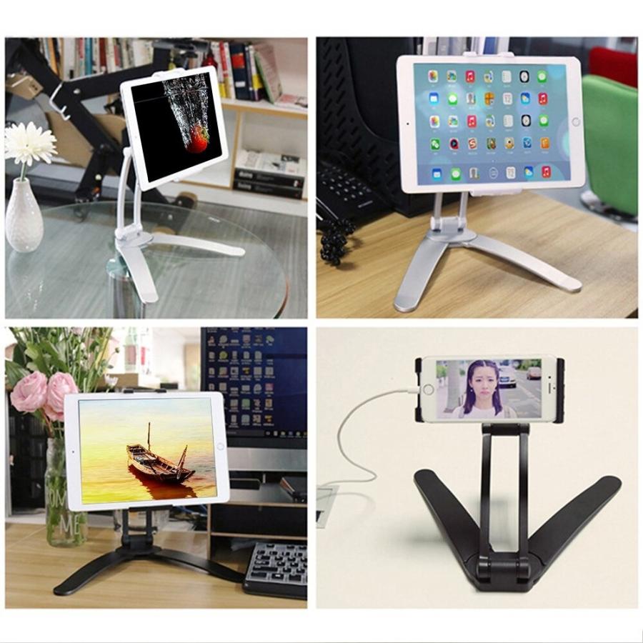 吊り下げも壁付けも☆タブレットスタンド スマホ ipad オンライン授業