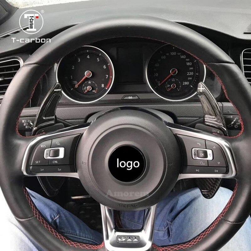 フォルクスワーゲン パドルシフト ステアリングホイール カーボン 内装