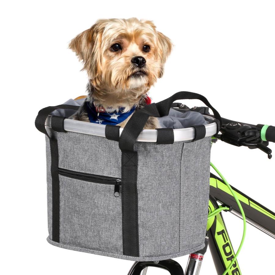 いつものお散歩に ペットキャリー 籠 前かご 自転車 カゴ サイクリング フロント バスケット 買い物 犬 猫 お出掛け アウトドア Sc118 敬一商店 通販 Yahoo ショッピング
