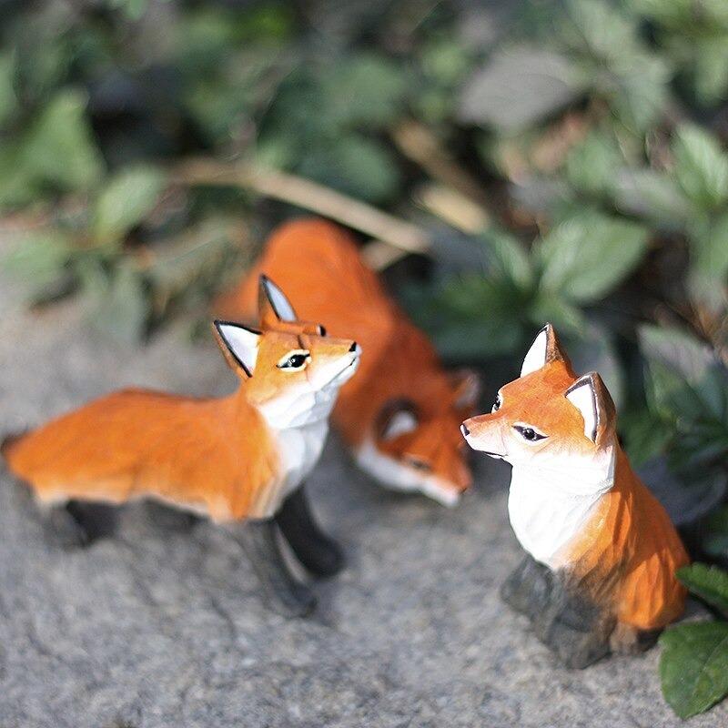 ガーデン オブジェ きつね 動物 FOX 木彫り 彫刻 装飾 飾り 庭 ガーデン オブジェ きつね 動物 FOX 木彫り 彫刻 装飾 飾り 庭