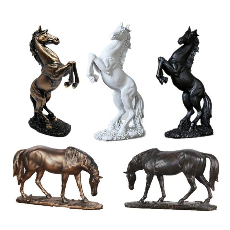 オシャレ インテリア 馬の置物 樹脂製 ヨーロッパスタイル オブジェ