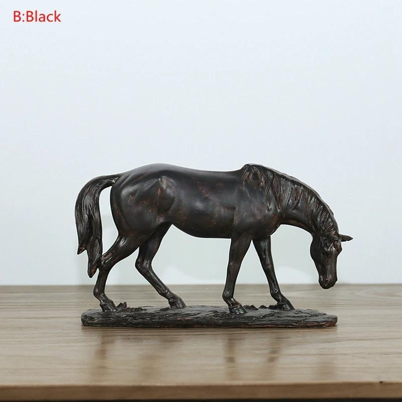 オシャレ インテリア 馬の置物 樹脂製 ヨーロッパスタイル オブジェ