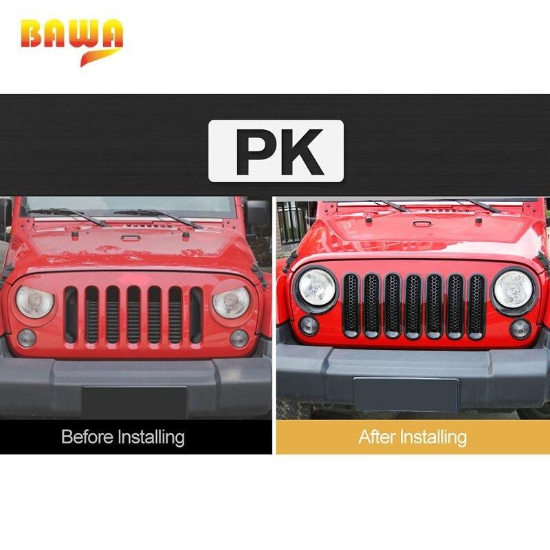 ジープ ラングラー JK 2007-2015 フロント グリル インサート メッシュ