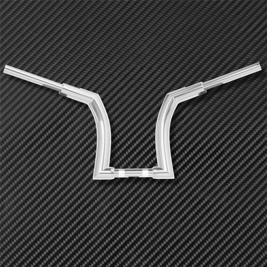 12インチ ハンドルバー Zバー 極太 2インチ ブラック ハーレー Softail