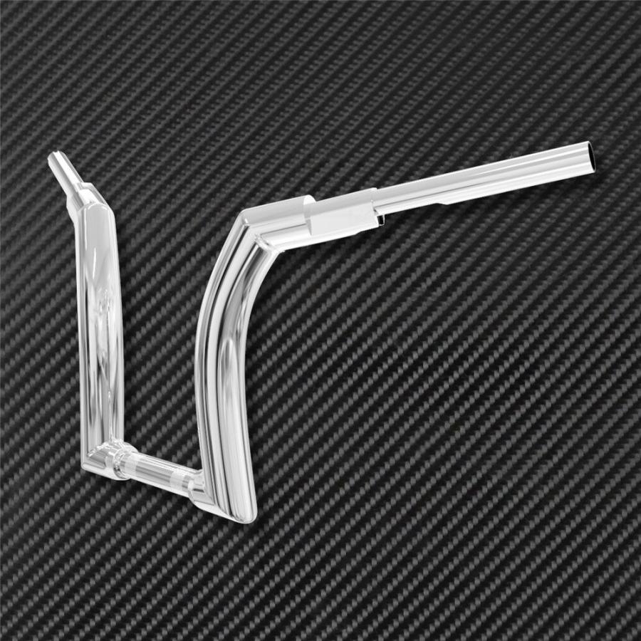 12インチ ハンドルバー Zバー 極太 2インチ ブラック ハーレー Softail