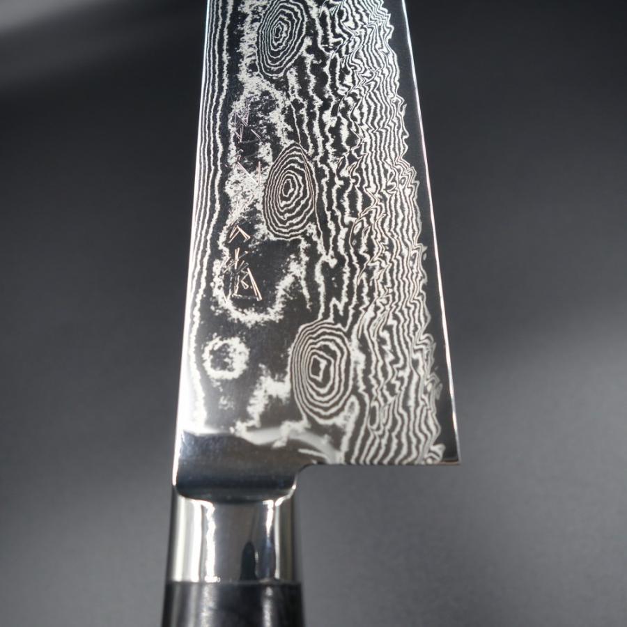 梵天雲龍 三徳 包丁 170mm 越前打刃物 63層 ダマスカス VG10 BU