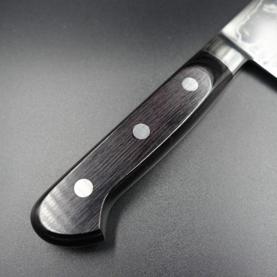 梵天雲龍 薄刃 菜切包丁 165mm 越前打刃物 63層ダマスカス VG10 BU-108