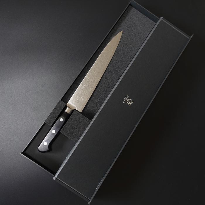 梵天雲龍 黒強化木柄 洋出刃 240mm