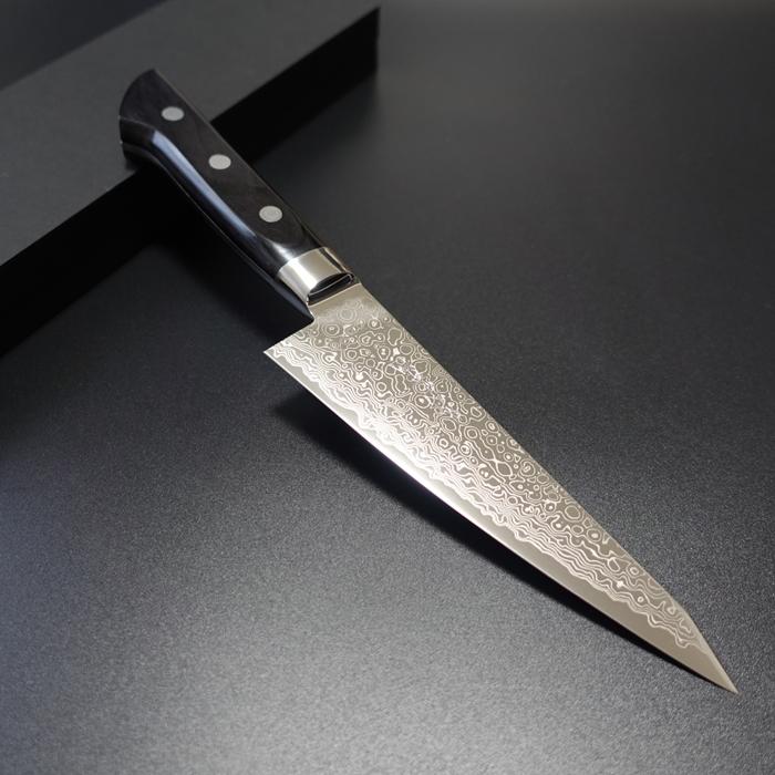 龍泉刃物 梵天雲龍 骨スキ包丁 150mm VG10ダマスカス63層 鏡面 右用 梵天雲龍 包丁 骨すき 片刃 右利き用 150mm 越前打刃物 63層ダマスカス