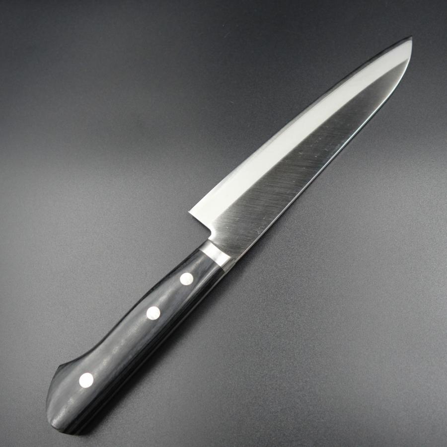 仙助 包丁 牛刀包丁 クロマックス鋼 180mm 黒合板柄 セミステンレス 仙助 包丁 牛刀包丁 クロマックス鋼 180mm 黒合板柄 セミ