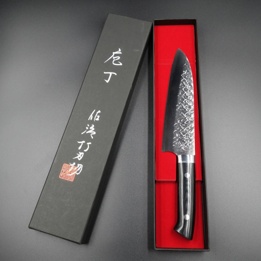 佐治武士 福井越前刃物 三徳包丁 刃渡18cm 越前打刃物 ステンレス三徳包丁 (佐治武士作) アウトドアに最適