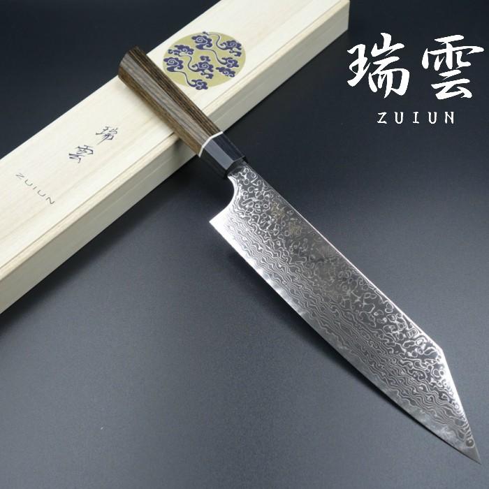 瑞雲 牛刀包丁 関兼次 210mm スーパーゴールド2 ダマスカス73層 瑞雲 牛刀包丁 関兼次 210mm スーパーゴールド2 ダマスカス73層