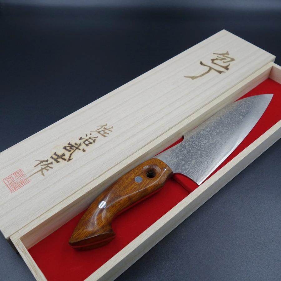 佐治作 三徳包丁 VG10 アイアンウッド柄 165mm 越前打刃物 : 啓仁 