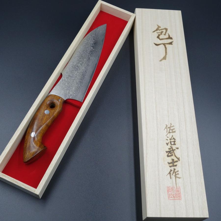 佐治作 三徳包丁 VG10 アイアンウッド柄 165mm 越前打刃物 : 啓仁 