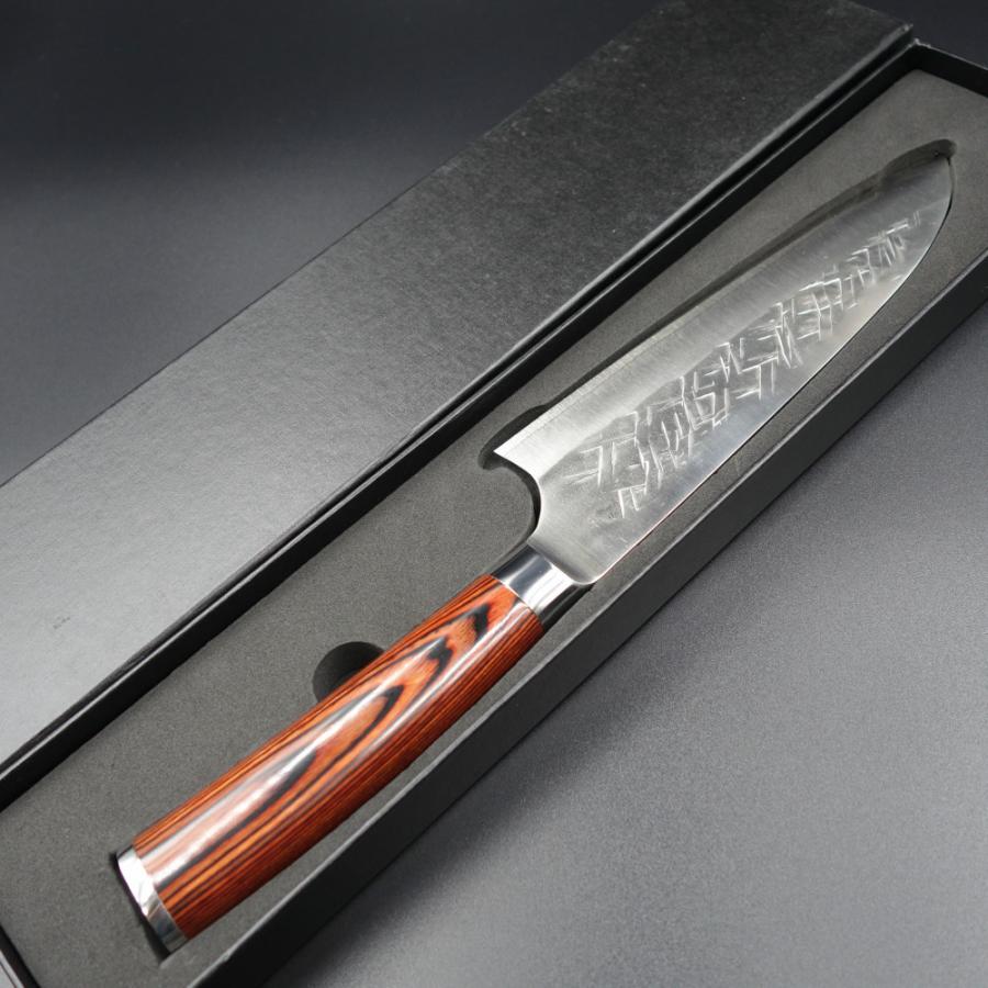 佐治作 三徳包丁 SRS13粉末ハイス鋼 180mm 赤合板柄 越前打刃物 佐治作 三徳包丁 SRS13粉末ハイス鋼 180mm 赤合板柄 越前打刃物