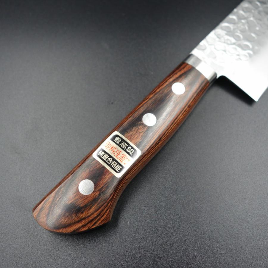 仙助 包丁 三徳 VG10 ダマスカス 33層 165mm 黒合板柄 ステンレス包丁