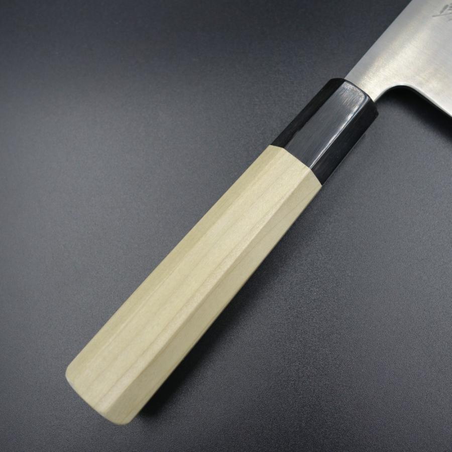 仙助 包丁 菜切包丁 銀三 165mm 水牛八角柄 ステンレス : 啓仁 仙助 包丁 菜切包丁 銀三 165mm 水牛八角柄 ステンレス : 啓仁
