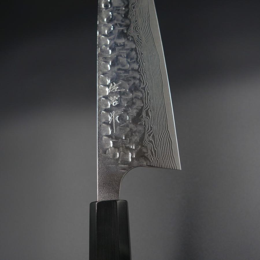 佐治作 牛刀包丁 VG10 ダマスカス 210mm 鎚目打 ウォルナット柄
