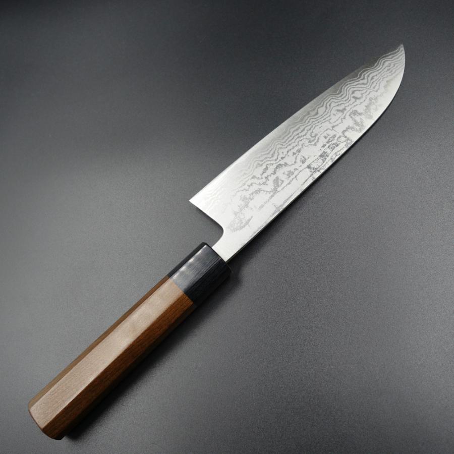 仙助 包丁 三徳包丁 VG10 ダマスカス 33層 ステンレス 165mm ケボニー