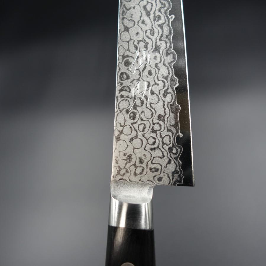 仙助 包丁 ペティナイフ VG10 ダマスカス 33層 140mm 黒合板柄