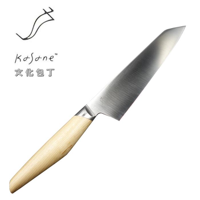 kasane 文化包丁 三徳 165mm 全鋼ハイカーボンステンレス ヤマザクラ柄 スミカマ 軽い包丁
