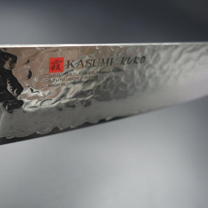 霞 KURO 三徳包丁 170mm モリブデンバナジウム鋼 黒八角積層強化木