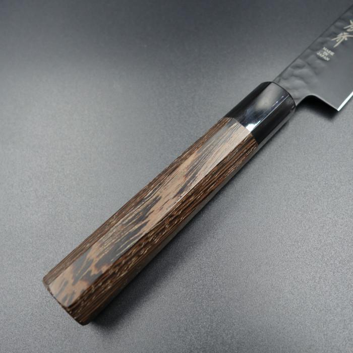 堺孝行 黒影 包丁 ペティ ナイフ VG10 鎚目フッ素加工 150mm ウエンジ