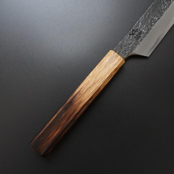 焔 紅蓮 包丁 剣型 飛燕 刺身包丁 300mm 青二鋼 安来鋼 樫木漆