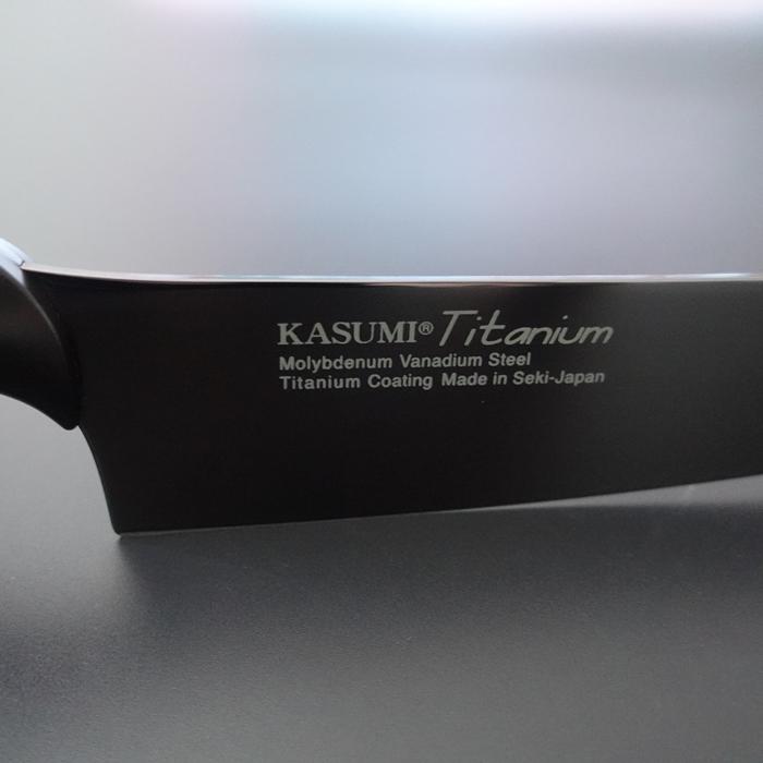 霞 包丁 剣型 牛刀 200mm チタンコーティング グレー KASUMI スミカマ SUMIKAMA 22020/GR_1
