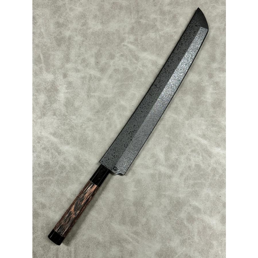 堺孝行 斬月 包丁 先丸 柳刃包丁 刺身包丁 300mm 銀三鋼 片刃 サヤ付き