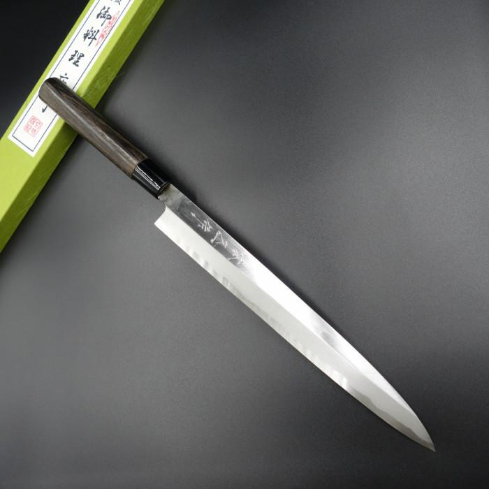 本久一作 包丁 刺身包丁 柳刃包丁 正夫 270mm 安来鋼青紙二号 栗の木柄